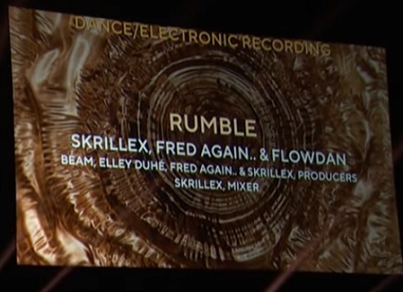 Skrillex in de prijzen tijdens Grammy awards